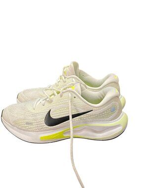 Nike Mens Air Zoom Running Shoes White/Yellow Size 10 Lightweight Breathable FN0